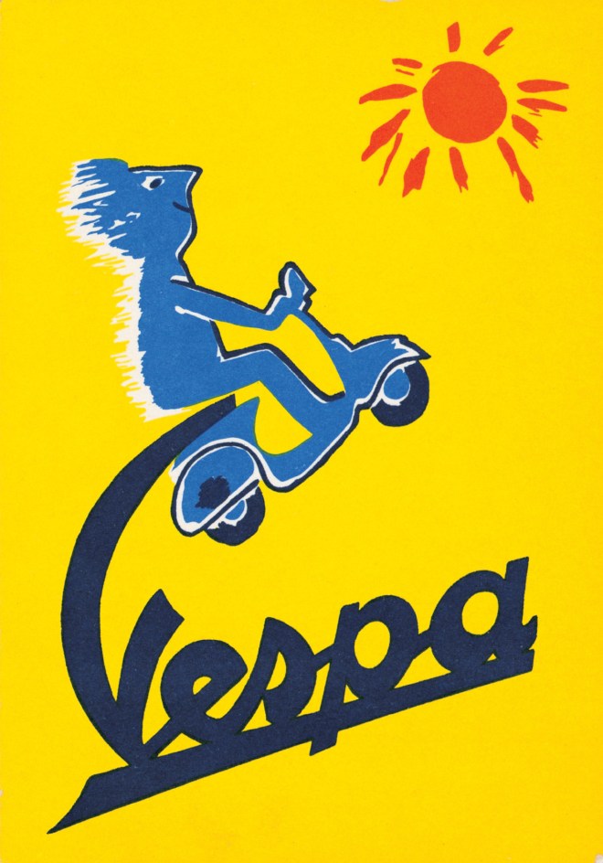 Poster  Vespa Savignac 1955