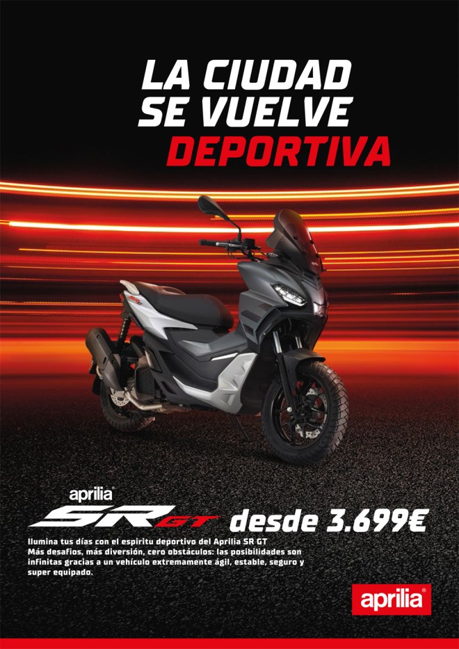 La ciudad se vuelve deportiva con la Aprilia SR GT en Vespa Roma