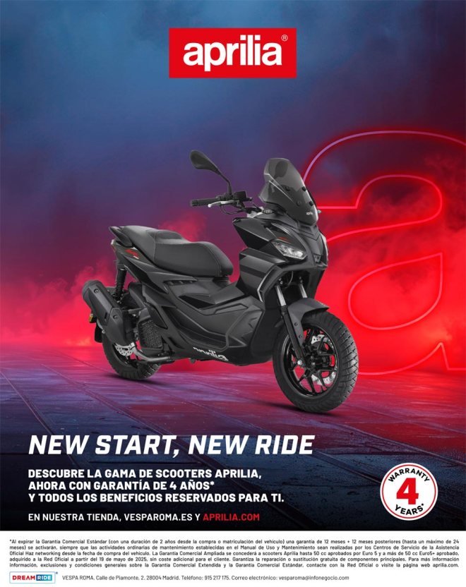 Scooter Aprilia SR GT Negro